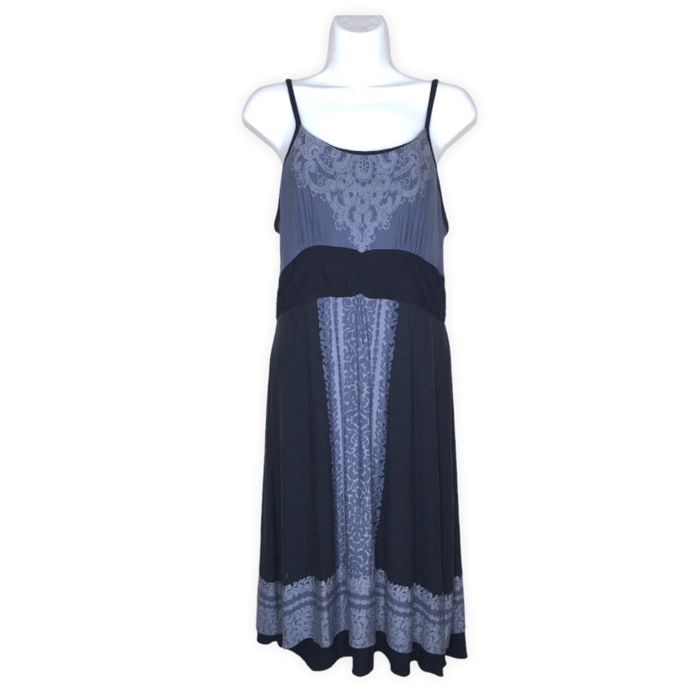Athleta Blue Jersey Print Tank Dress